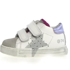 Falcotto Salazar 3 Vl Girl's Casual Shoes - White/Silver/Tulip New