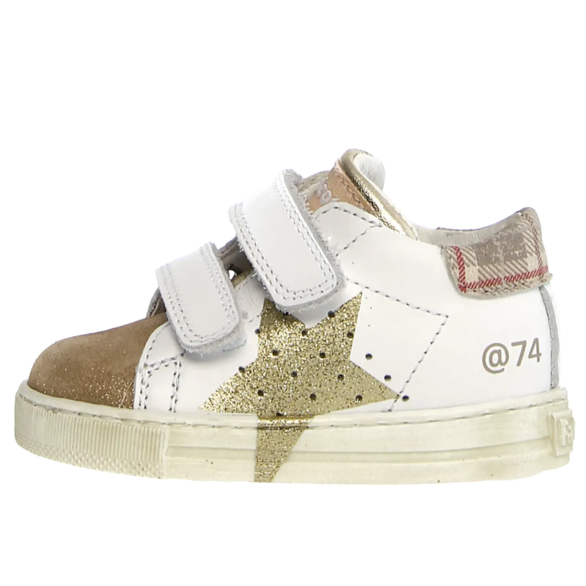 Falcotto Salazar 3 Vl Girl's Casual Shoes - Tartan White/Platinum Discount