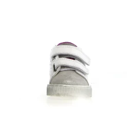 Falcotto Salazar 3 Vl Girl's Casual Shoes - White/Silver/Tulip New