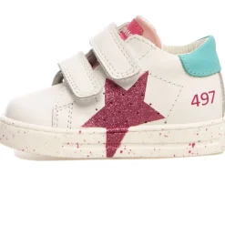 Falcotto Salazar VL Girl's Sneakers - White/Capri/Fuchsia New