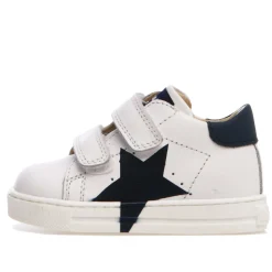 Falcotto Venus Boy's and Girl's Sneakers - White/Navy Fashion