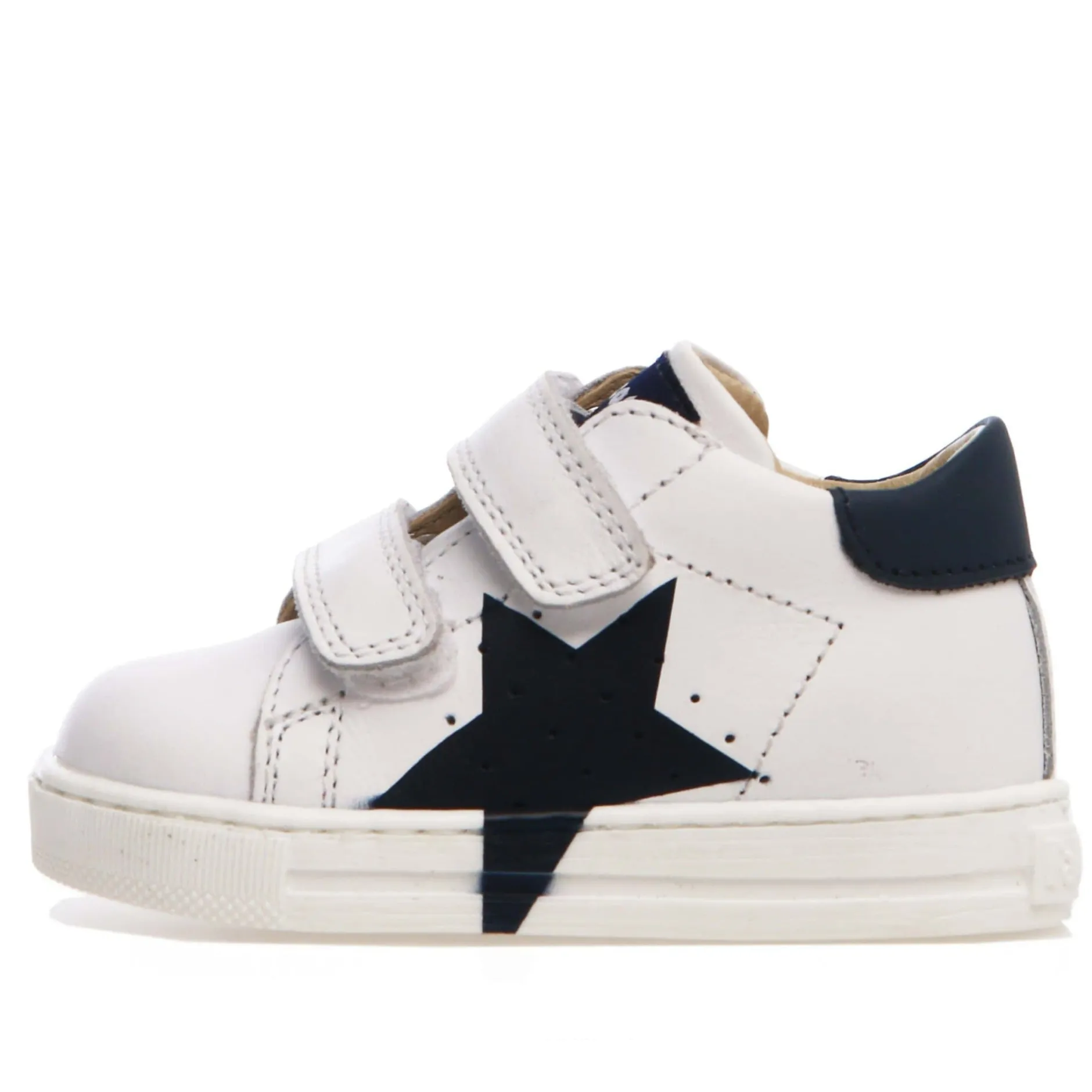 Falcotto Venus Boy's and Girl's Sneakers - White/Navy Fashion