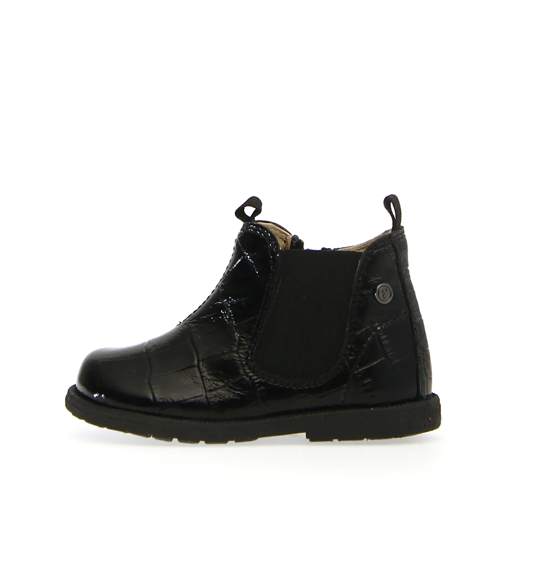 Falcotto Winter Wood Boy's and Girl's Half Boots - Black Embossed Online