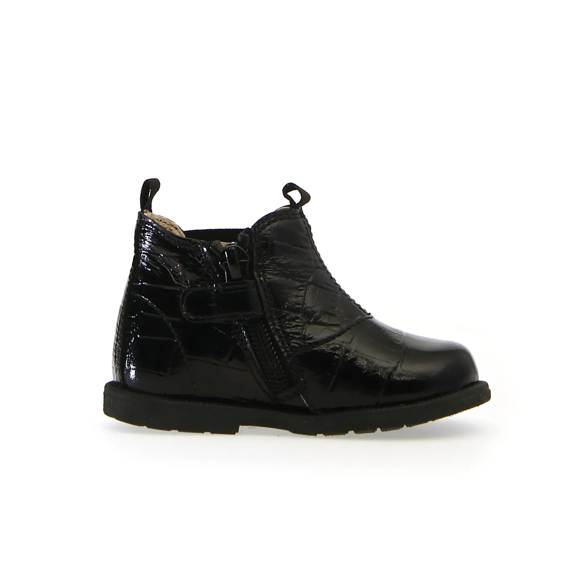Falcotto Winter Wood Boy's and Girl's Half Boots - Black Embossed Online