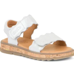 Froddo Girl's Alana Sandals - White Shine Best