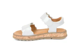 Froddo Girl's Alana Sandals - White Shine Best