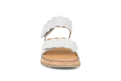 Froddo Girl's Alana Sandals - White Shine Best