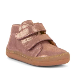 Froddo Girl's First Step Laces Barefoot Shoes - Pink/Gold Hot