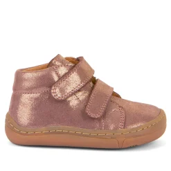 Froddo Girl's First Step Laces Barefoot Shoes - Pink/Gold Hot