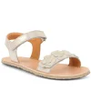 Froddo Girl's Flexy Flowers Sandals - Gold Shine Discount