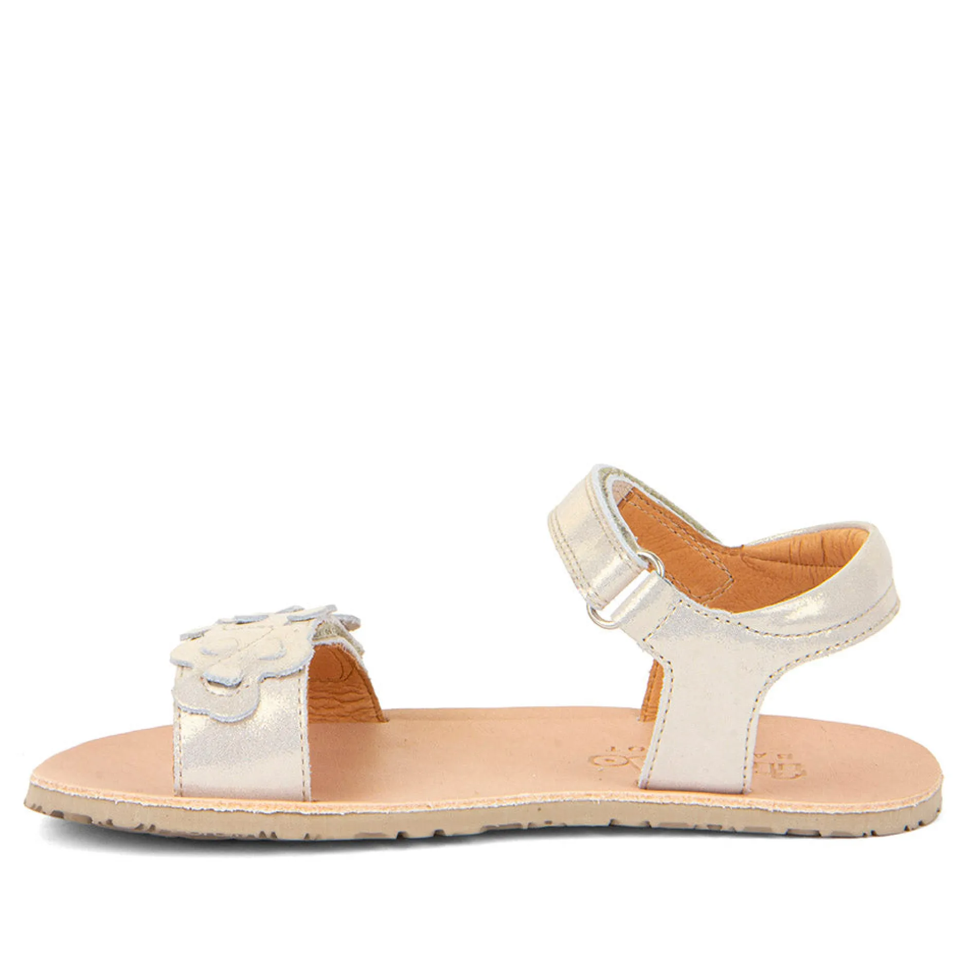 Froddo Girl's Flexy Flowers Sandals - Gold Shine Discount