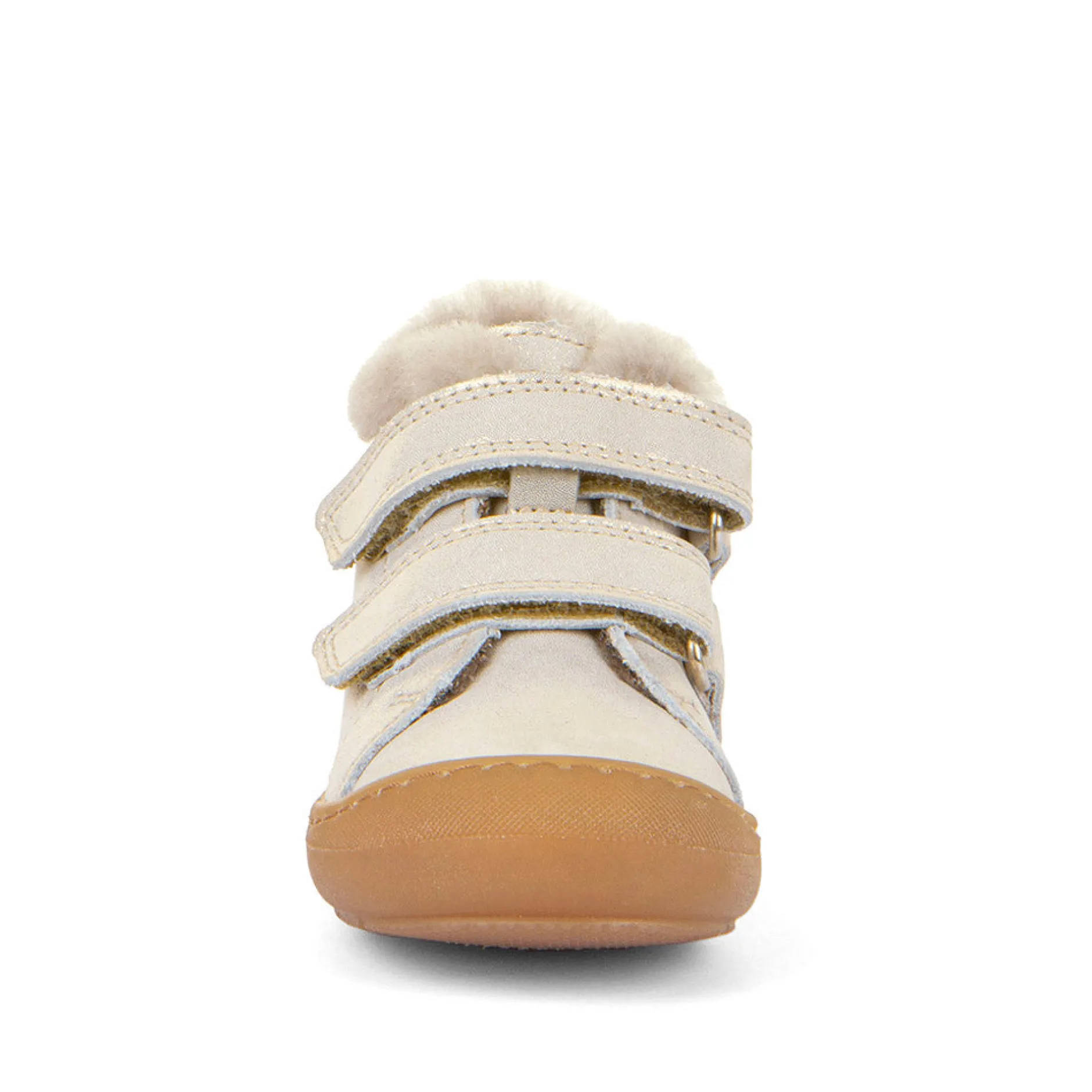 Froddo Girl's Ollie S Furry Casual Shoes - Gold Shine Clearance