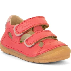 Froddo Girl's Paix Up Double Sandals - Coral Discount