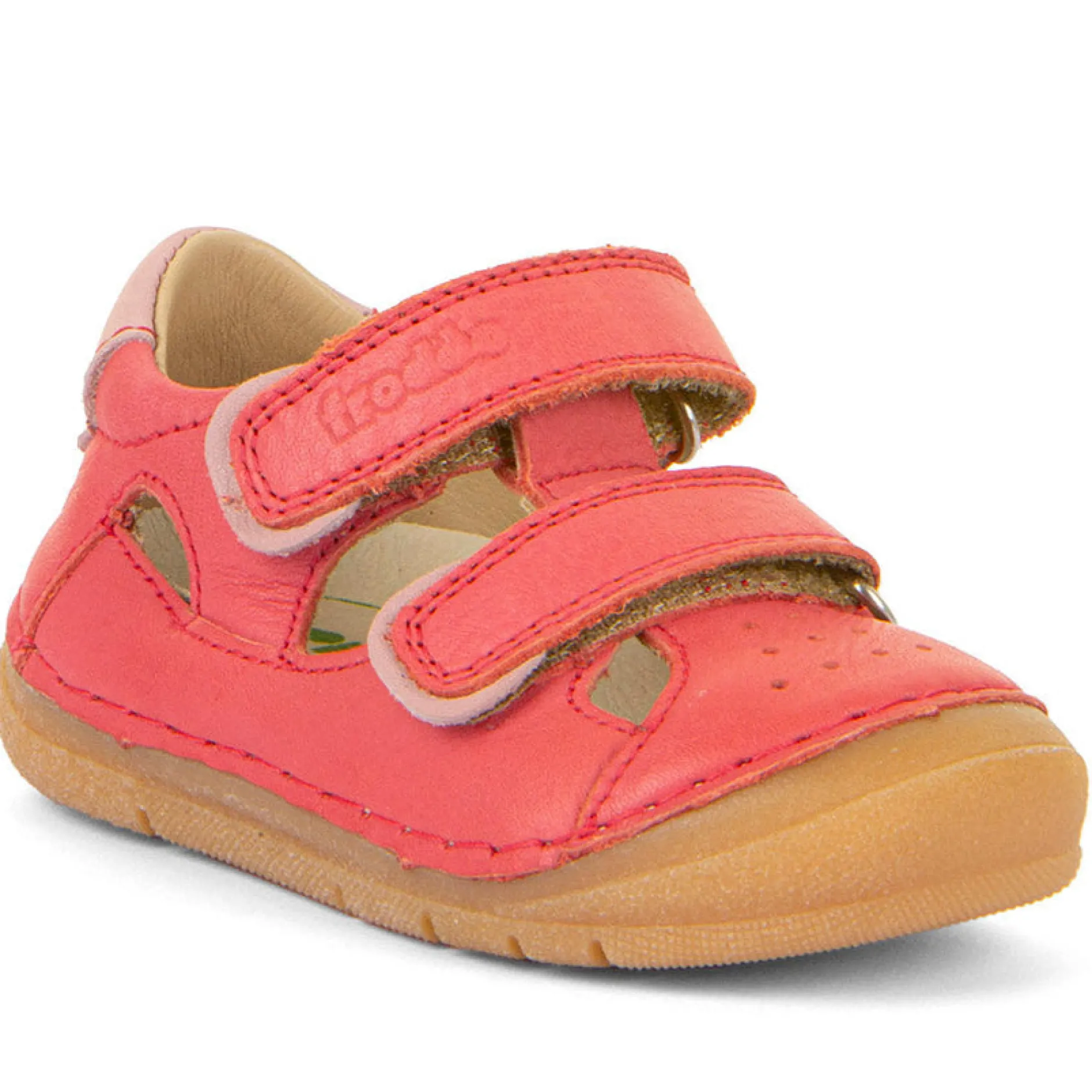 Froddo Girl's Paix Up Double Sandals - Coral Discount