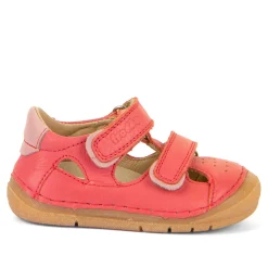 Froddo Girl's Paix Up Double Sandals - Coral Discount