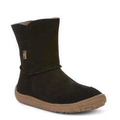 Froddo Kid's Barefoot Tex Suede Waterproof Boots - Black New