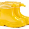 Igor Boy's and Girl's Bimbi Navy Rain Boots, Yellow Clearance