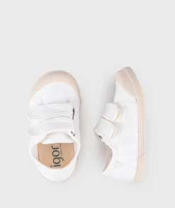 Igor Boy's and Girl's Lona V Shoes, Blanco Fashion