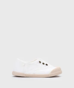 Igor Boy's And Girl's Lona Laceless Shoes - Blanco Sale