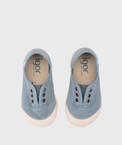 Igor Boy's And Girl's Lona Laceless Shoes - Oceano Sale