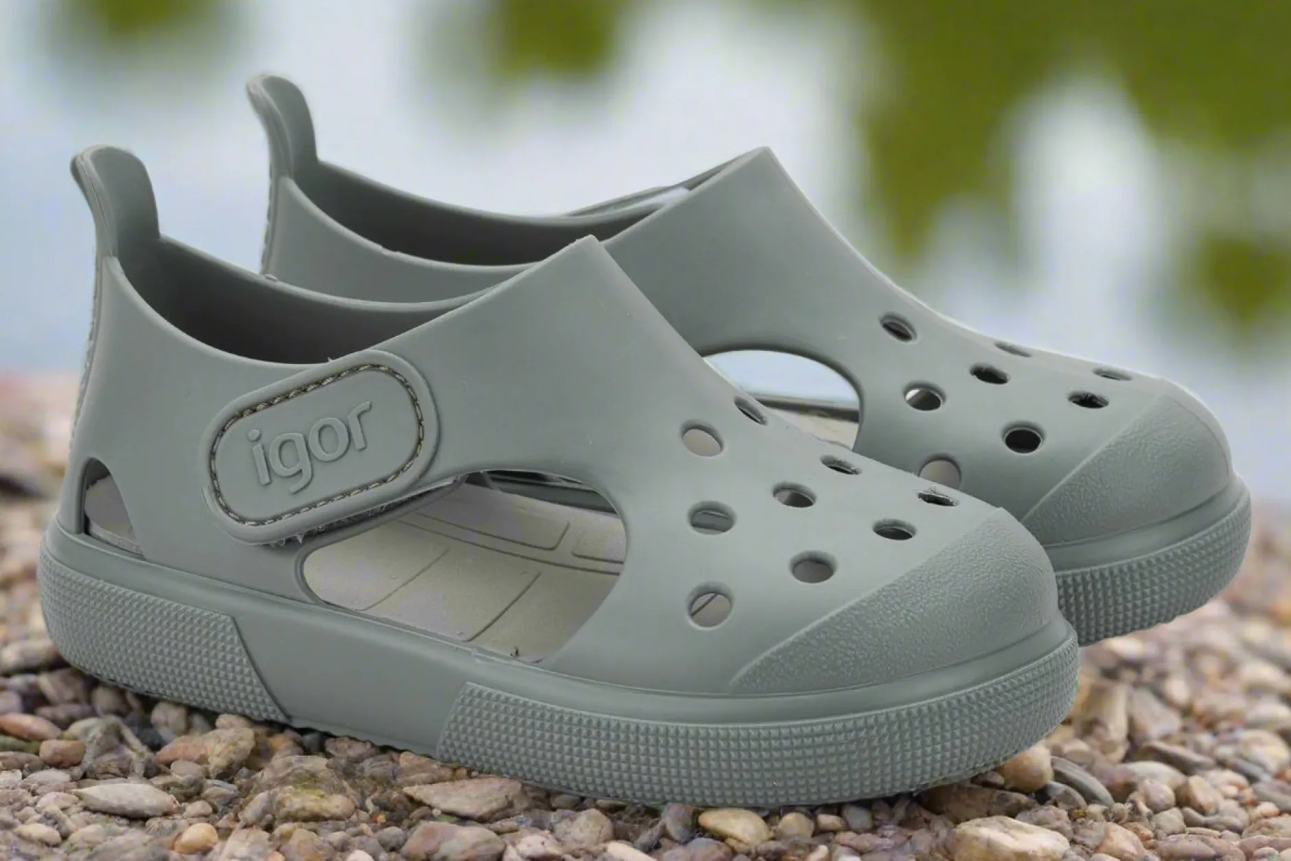 Igor Boy's And Girl's Surfi Sandals - Verde Sale