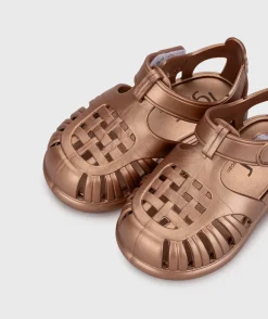 Igor Boy's And Girl's Tobby Metal Sandals - Bronce Fashion