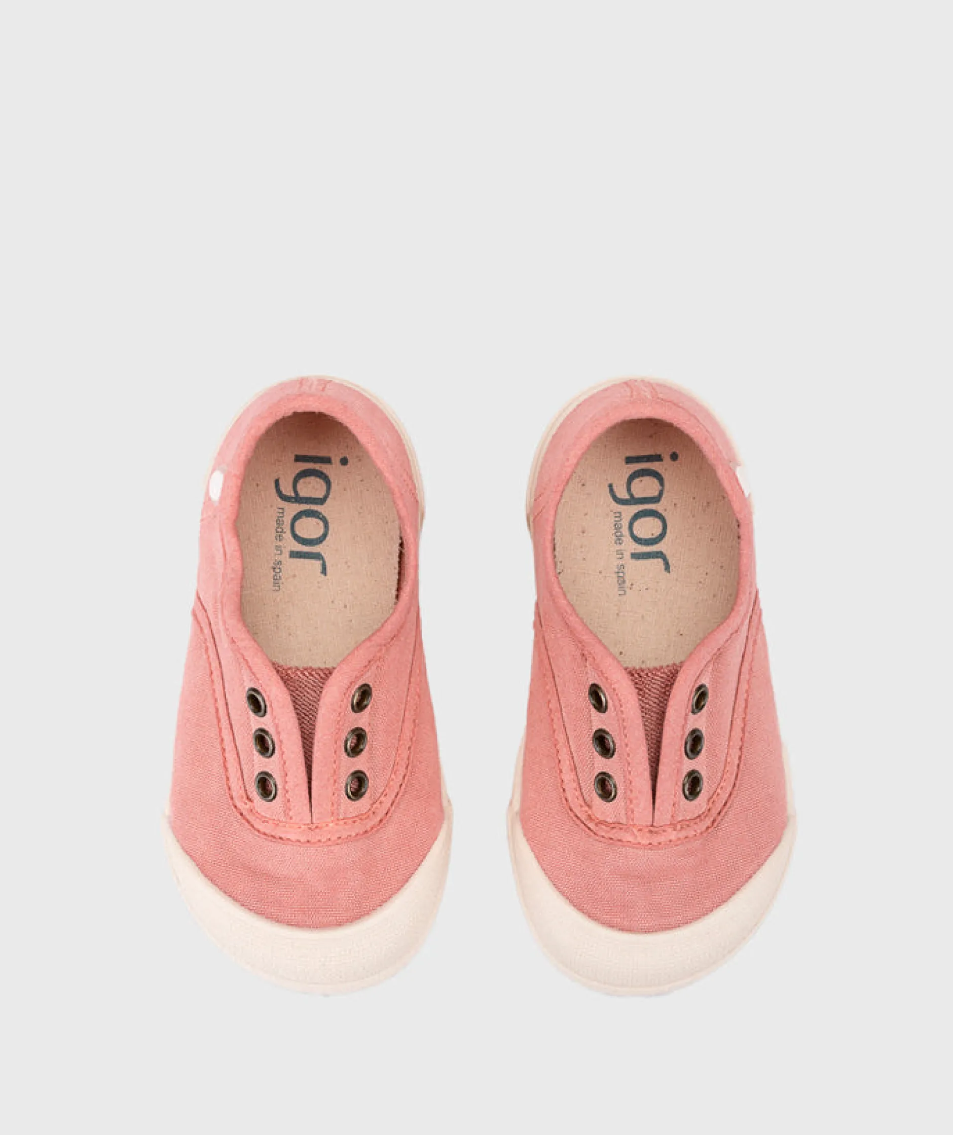 Igor Girl's Lona Laceless Shoes - Nuevo Rosa Sale