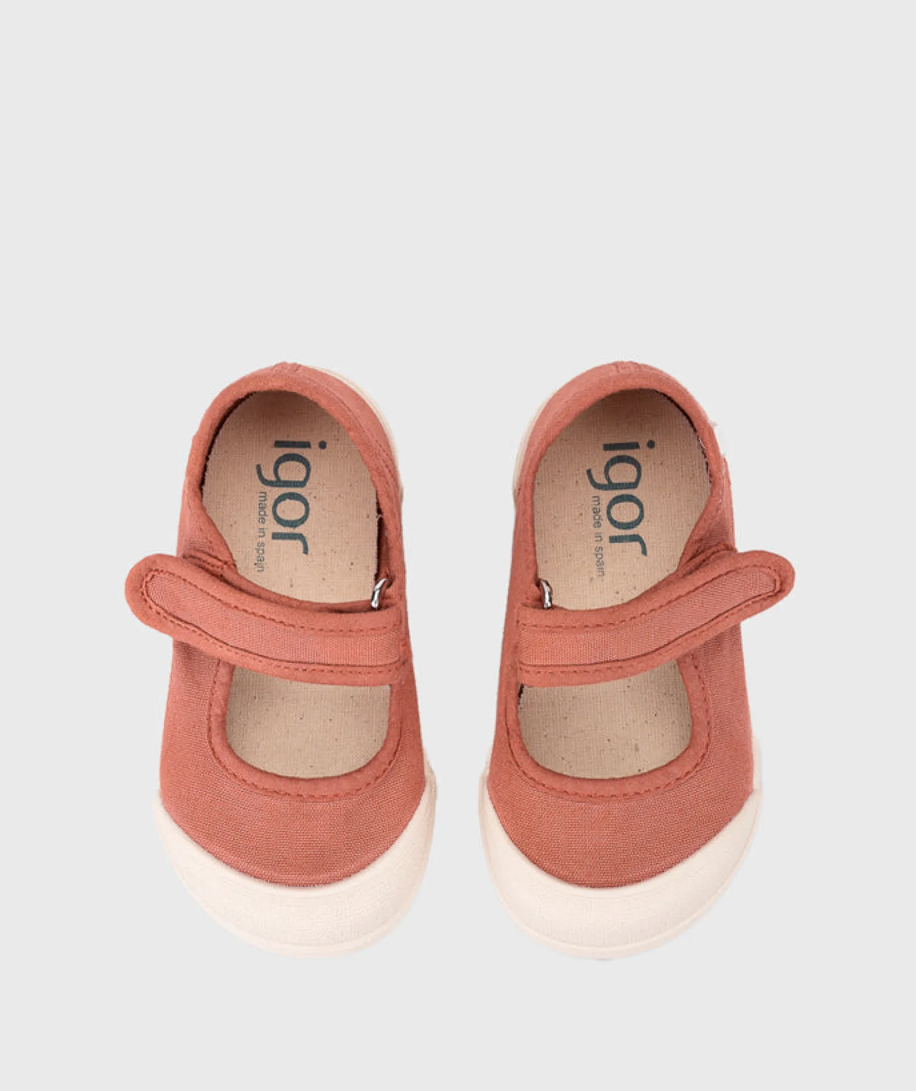 Igor Girl's Lona Mercedes Shoes - Terracota Clearance