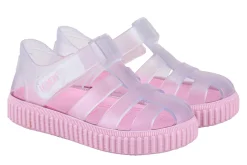 Igor Girl's Nico Cristal Sandal - Clear/Rosa Discount