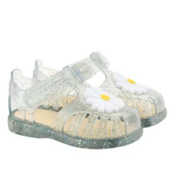Igor Girl's Tobby Gloss Flor Glitter Sandals - Transparente Multi Glitter Fashion