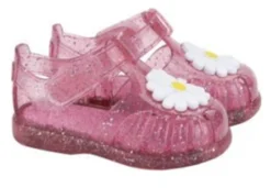 Igor Girl's Tobby Gloss Flor Glitter Sandals - Fucsia Multi Glitter Best
