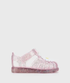 Igor Girl's Tobby Gloss Flor Glitter Sandals - Rosa Multi Glitter Clearance