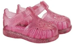 Igor Girl's Tobby Gloss Glitter Sandals - Fucsia Hot