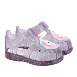 Igor Girl's Tobby Unicornio Sandals - Tr.Malva Multi Glitter Hot