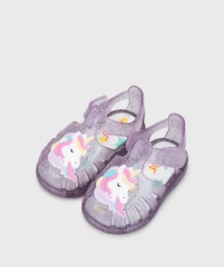 Igor Girl's Tobby Unicornio Sandals - Tr.Malva Multi Glitter Hot