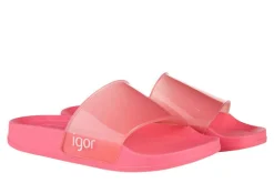 Igor S10221 Girl's Beach Cristal Sandal - Coral Best
