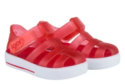 Igor S10171 Girl's Star Sandal - Transparent Rojo Sale