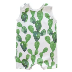 Jennifer Ann Cactus Organic Tank Romper Best
