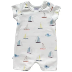 Jennifer Ann Sailboats Organic Romper Fashion
