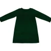 Kidential Natural Dye- Long Sleeve Knit Dress, Hunter Green Discount