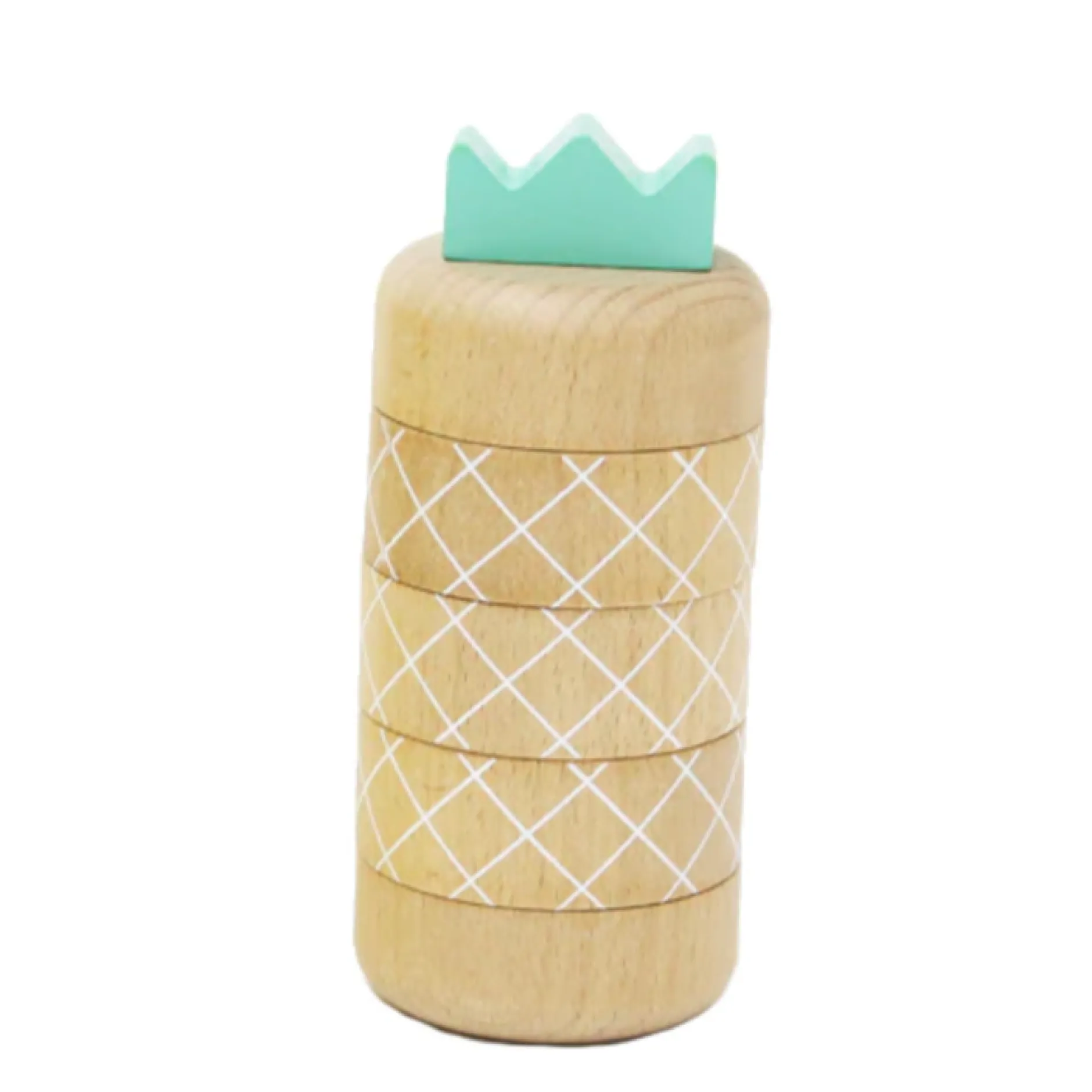 kiko+ & gg* Aloha Pineapple Topple Game, Natural Best