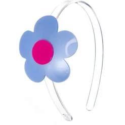 Lilies & Roses NY Flower Vania in Satin Blue Headband Best