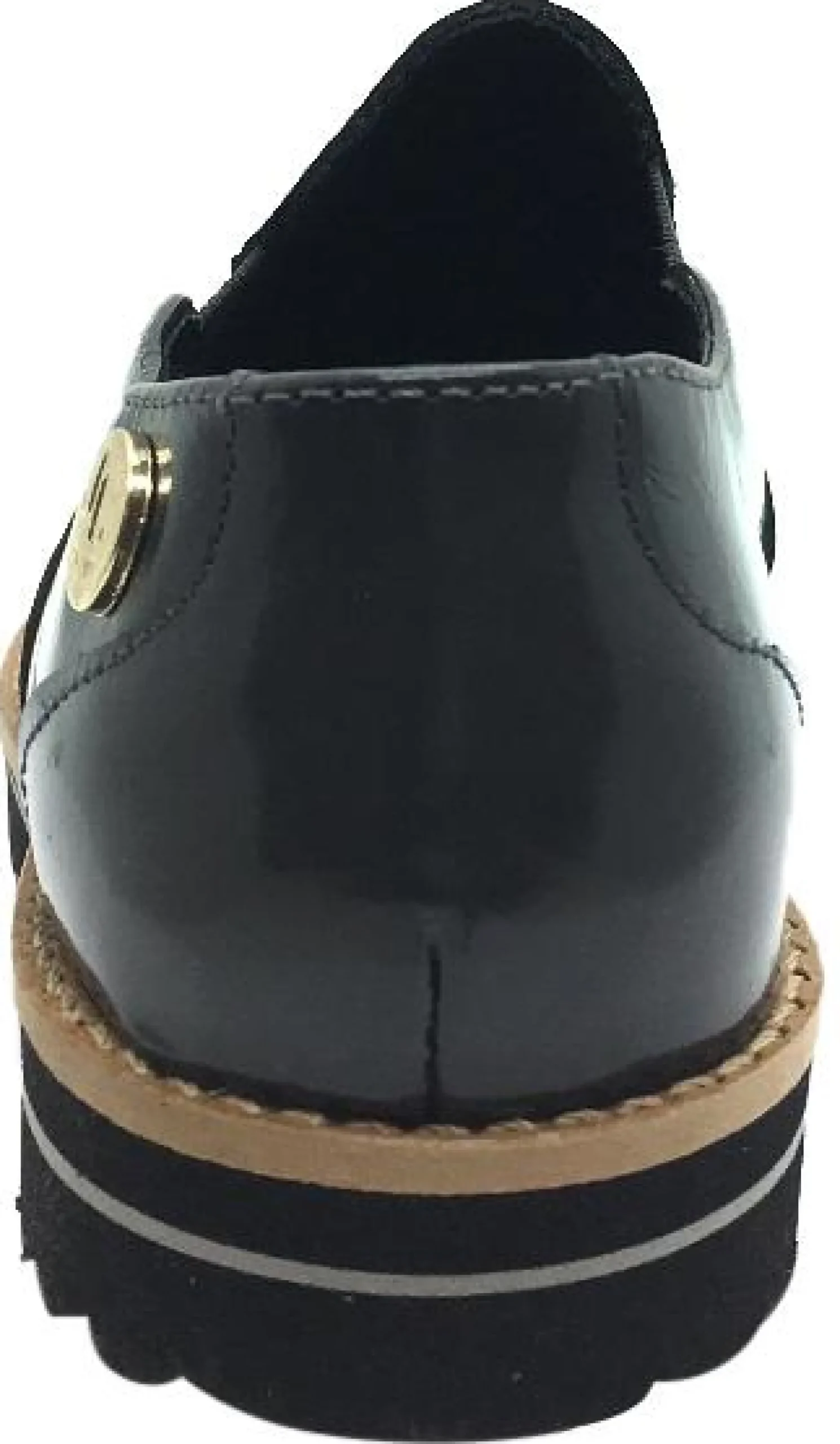Luccini Girl's Grey Patent Leather Platform Smoking Loafer Flats Best