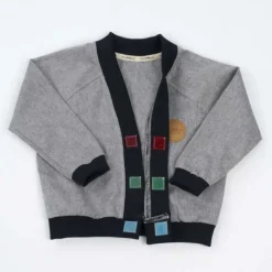 mimOOkids Barcelona Close-Me Cardigan Organic Cotton, Denim New