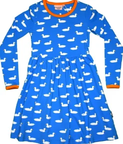 Moromini 946 Duck Pond Blue Long Sleeve Twirly Dress New