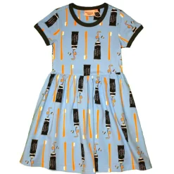 Moromini 951 Toothpaste Factory Short Sleeve Twirly Dress Discount