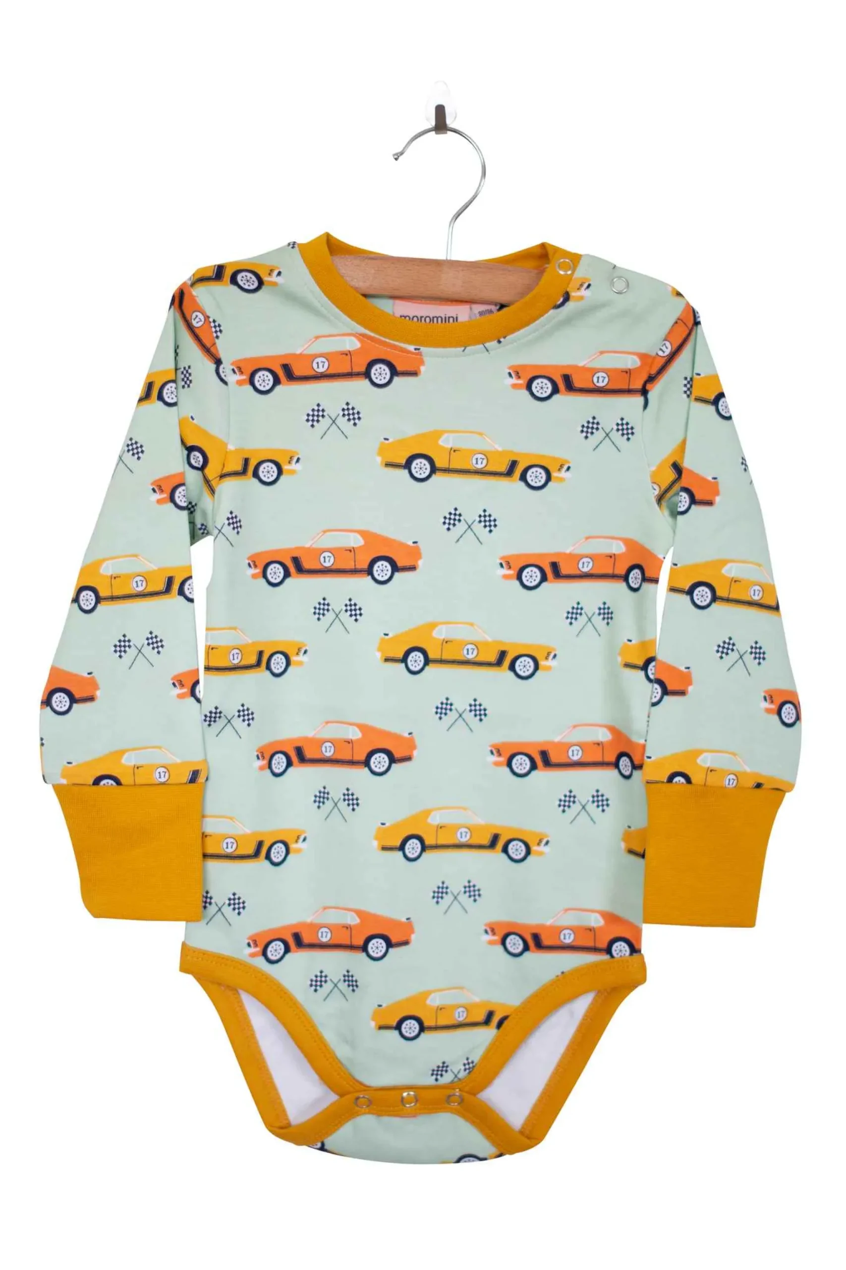 Moromini Baby Race Car Bodysuit New