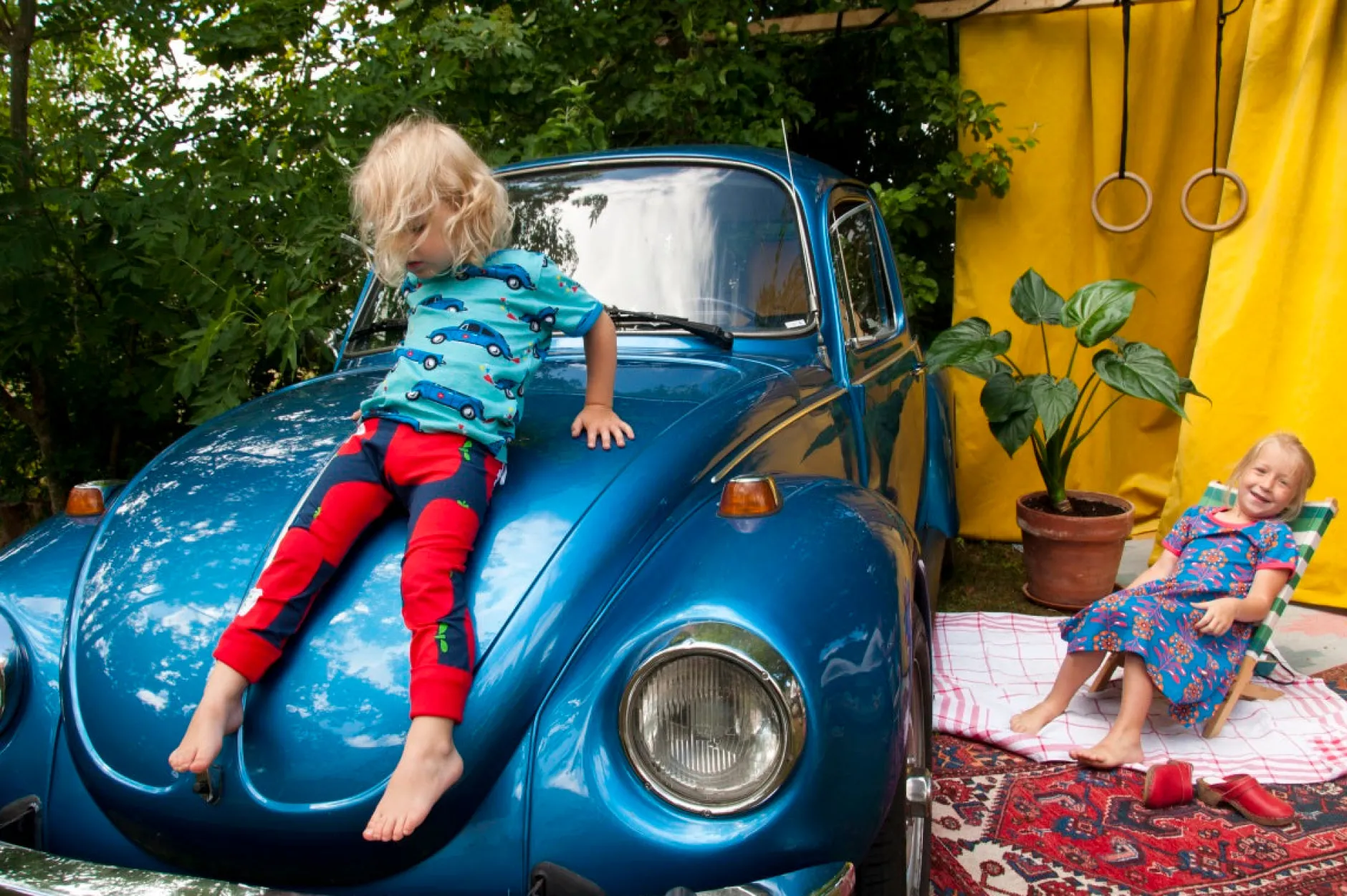 Moromini Grandpa's Beetle Car Shirt Fashion
