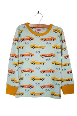 Moromini Race Car Aqua Mustard Shirt Online