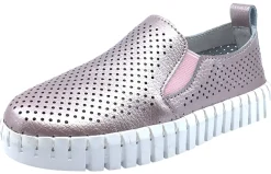 My Brooklyn Girl's Metallic Pink Leather Coney Island Sneaker Online